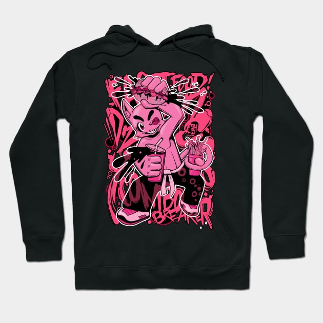 Fast Food Combo Breaker (hot pink) Hoodie by DZYNES